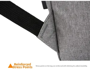 Reinforced bartack stitching on durable shoulder straps for heavy-duty backpack use