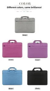 Présentation matricielle de sacs pour ordinateur en cinq couleurs avec poignées