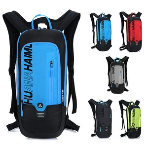 Professioneller Outdoor Fahrrad Rucksack Polyester Atmungsaktiv Leicht Wander Sport Rucksack Für Trinksystem Reflektierende Sicherheit