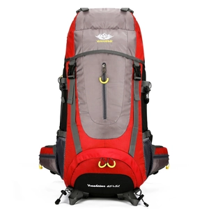 65+5L professional waterproof hiking backpack with ergonomic support and multicolor design