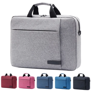 Women Laptop Briefcase Messenger Bag Cotton Linen Shockproof Waterproof Business Office Travel Commute Handbag With Luggage Strap
