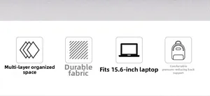 Détails du sac à dos ordinateur 15,6 pouces: rangement multicouche et tissu résistant