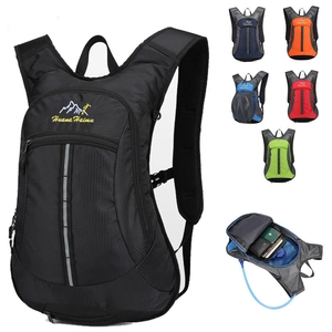 Mochila Ligera de Ciclismo Nailon Impermeable Deportes al Aire Libre Senderismo Con Tiras Reflectantes Correas de Hombro de Malla Transpirable