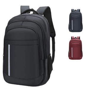 Large Capacity Waterproof Business Laptop Backpack Multi Compartment Reflective Safety Strip Men Women Daily Travel Daypack