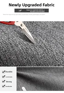 Close-up of high-density grey nylon fabric tested for durability and strength