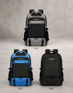 Three colors of waterproof insulated backpacks: grey, blue, and black for outdoor picnic use