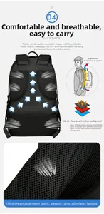 Detail of breathable 3-layer padded mesh back panel on the insulated picnic backpack