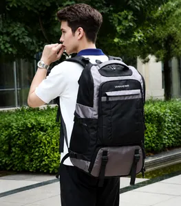 Macro view of thickened waterproof thermal backpack with reinforced buckles and mesh side pocket