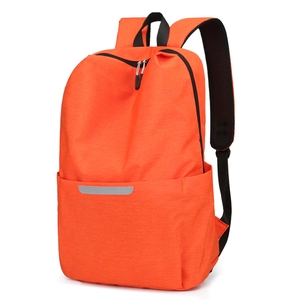 Sac à dos orange réfléchissant à grande capacité avec bretelles respirantes pour sport