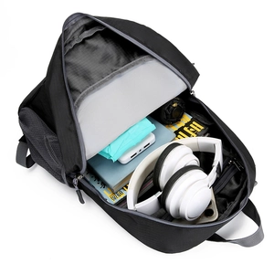 Waterproof large capacity travel backpack with laptop compartment and mesh side pockets