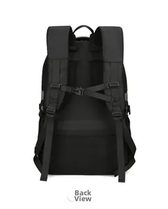 Detail view of the breathable mesh back panel and S-shaped padded straps of the thermal bag