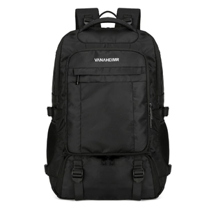 Wasserdichter isolierter Kühlrucksack in Schwarz mit großem Fassungsvermögen und Taschen