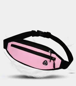 Rosa wasserdichte Sport-Bauchtasche mit Federn, die das ultra-leichte Design betonen