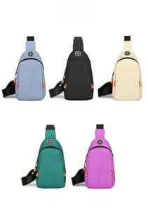 Waterproof oxford chest bag for outdoor sports in five different vibrant color options