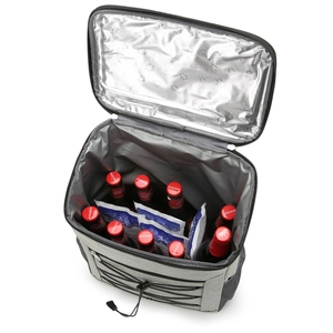Insulated Oxford cloth lunch backpack with gray waterproof lining and large capacity storage
