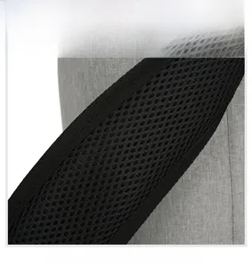 Close-up of breathable honeycomb mesh shoulder straps on a durable thermal backpack