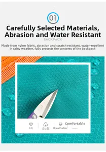 Detail of waterproof nylon fabric with scratch-resistant texture for outdoor backpack