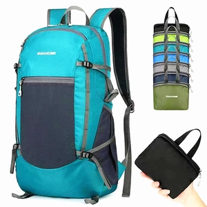 Lightweight Foldable Outdoor Sports Backpack Water Resistant Hiking Daypack Multi Functional Travel Bag Unisex