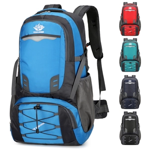 Professional Large Capacity Outdoor Hiking Backpack Water Repellent Nylon Trekking Bag With Reflective Strips Breathable Back System Multi Compartment Travel Daypack For Men Women