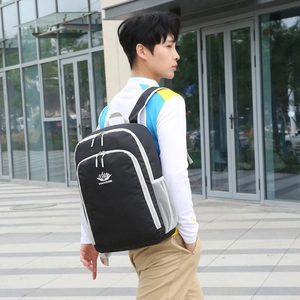 Lightweight black outdoor backpack with Vanaheimr logo for hiking and travel sports