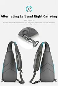 Hiking daypack featuring breathable honeycomb mesh back and interchangeable shoulder straps