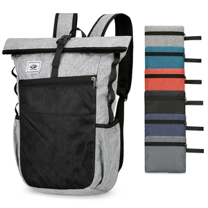 Lightweight foldable outdoor backpack in light grey with multiple color options