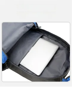 Detail view of the high-density waterproof backpack interior with a laptop compartment