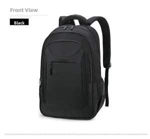 Detailed side view of black commuter backpack with breathable honeycomb mesh straps