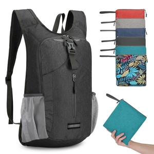 Lightweight foldable outdoor backpack in dark grey with multiple color options