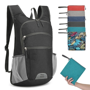 Foldable outdoor cycling backpack with waterproof fabric and multi-color storage options