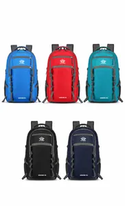 Detail showcasing five color options of the 55L large outdoor adventure backpack