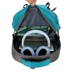 Waterproof outdoor backpack with spacious compartments for 15-inch laptop and hiking gear