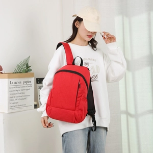 Sac à dos rouge de loisirs plein air pour voyage, sac sport léger ergonomique unisexe