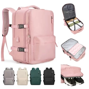 Sac à Dos de Voyage Oxford Grande Capacité Avec Compartiment à Chaussures Indépendant Séparation Sec Humide Port USB Sac à Dos Ordinateur Affaires Loisirs pour Hommes Femmes