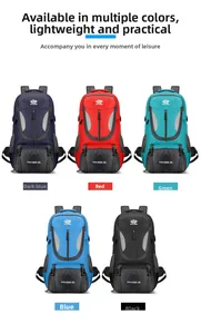 Options de couleur détaillées pour sacs à dos de randonnée 60L en cinq couleurs vives