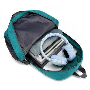 Deep teal outdoor sports backpack with large main compartment for travel and leisure