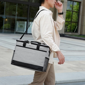 Sac isotherme en tissu Oxford double couche avec bandoulière pour pique-nique