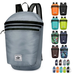 Lightweight foldable outdoor backpack with multi-color options and waterproof fabric