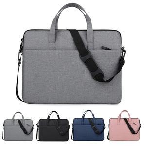 Sacoche Ordinateur Minimaliste en Tissu Oxford Mallette Business Pour Femmes Hommes Imperméable Antichoc Sac Bandoulière Avec Sangle Pour Ordinateur Bureau Voyage