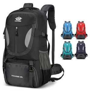 Waterproof Nylon Large Capacity Hiking Backpack Professional Outdoor Sports Trekking Rucksack For Travel Camping Mountaineering Unisex With Reflective Strip