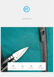 Detailopname van krasbestendig nylonweefsel met hoge dichtheid op een rugzak