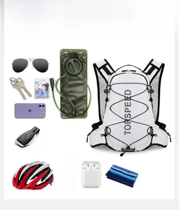 Detailed view of high-capacity white sports backpack with multi-pocket storage layout