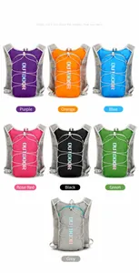 Lightweight hydration backpack in seven vibrant colors for marathon running and cycling
