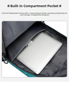 Detailansicht des wasserfesten Wanderrucksacks mit gepolstertem Laptopfach innen