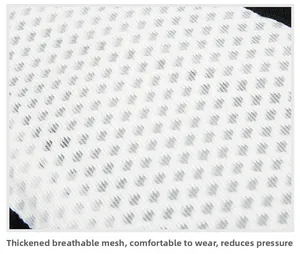 Macro shot of thickened breathable honeycomb mesh padding for ergonomic back support