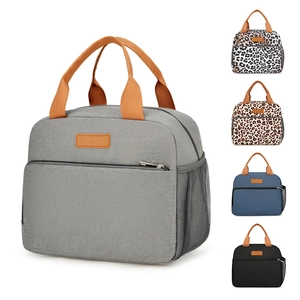 Waterproof Oxford Cloth Insulated Lunch Bag Large Capacity Thermal Bento Bag Portable Picnic Food Storage Handbag For Women Men
