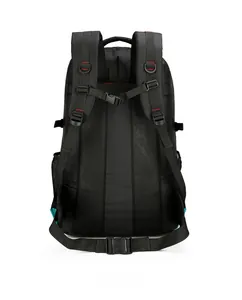 Detail view of the breathable honeycomb mesh back padding and ergonomic shoulder straps