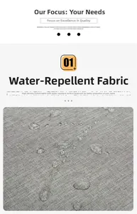 Makroaufnahme von grauem Oxford-Gewebe mit wasserabweisender Beschichtung für Kühltaschen