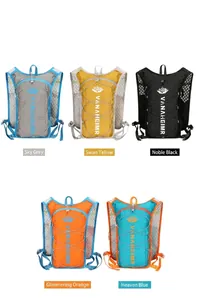 Lightweight breathable running vest backpacks in five colors for marathon and cycling