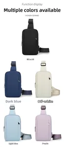 Sacs bandoulière imperméables en cinq couleurs avec bretelles larges réglables